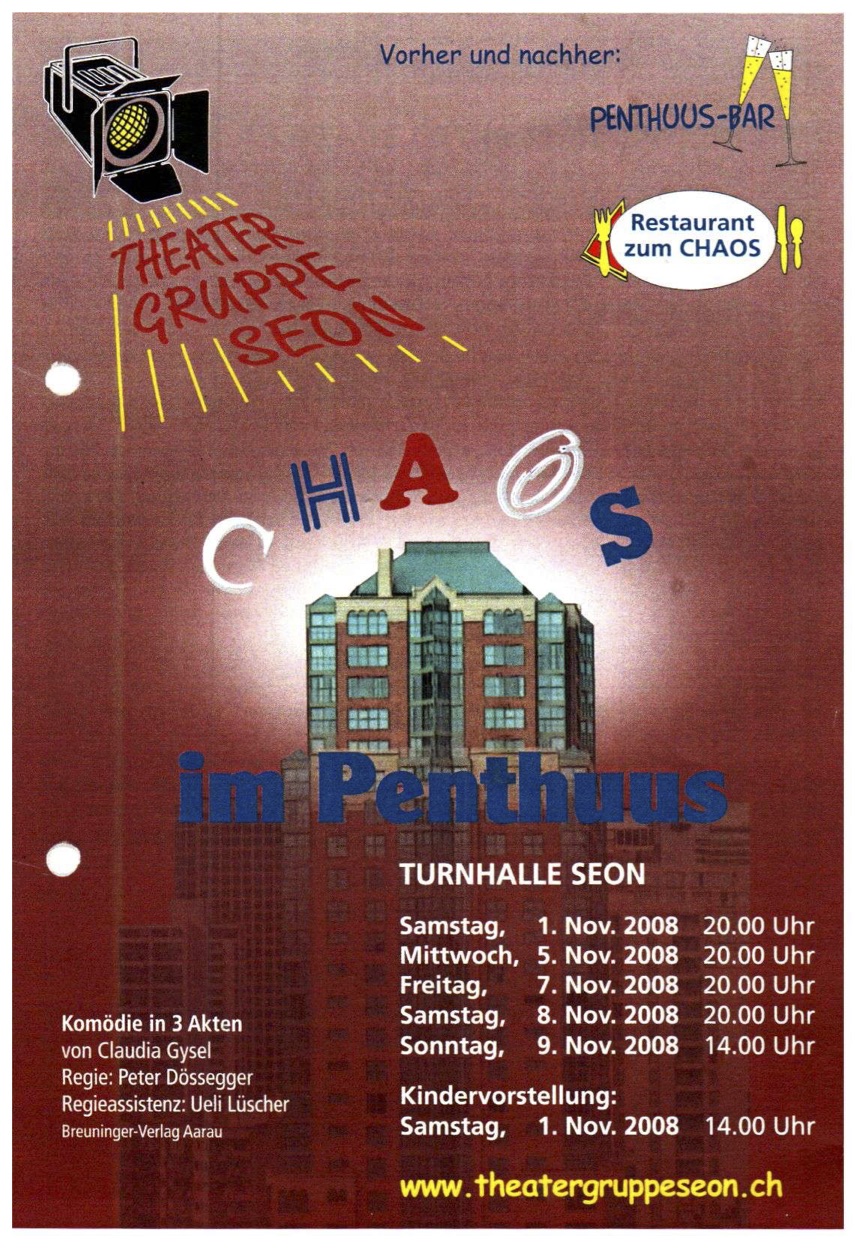 Flyer Chaos im Penthuus