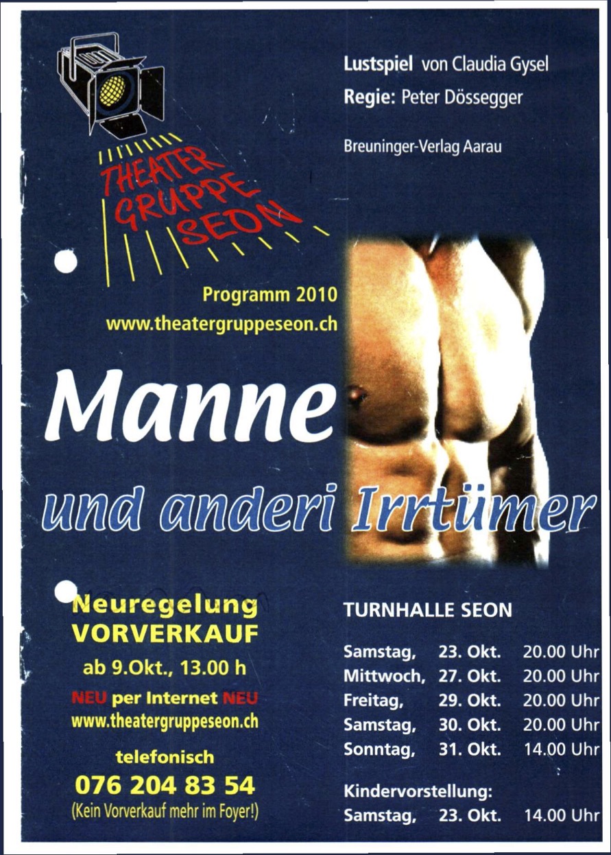 Flyer Manne und anderi Irrtmer