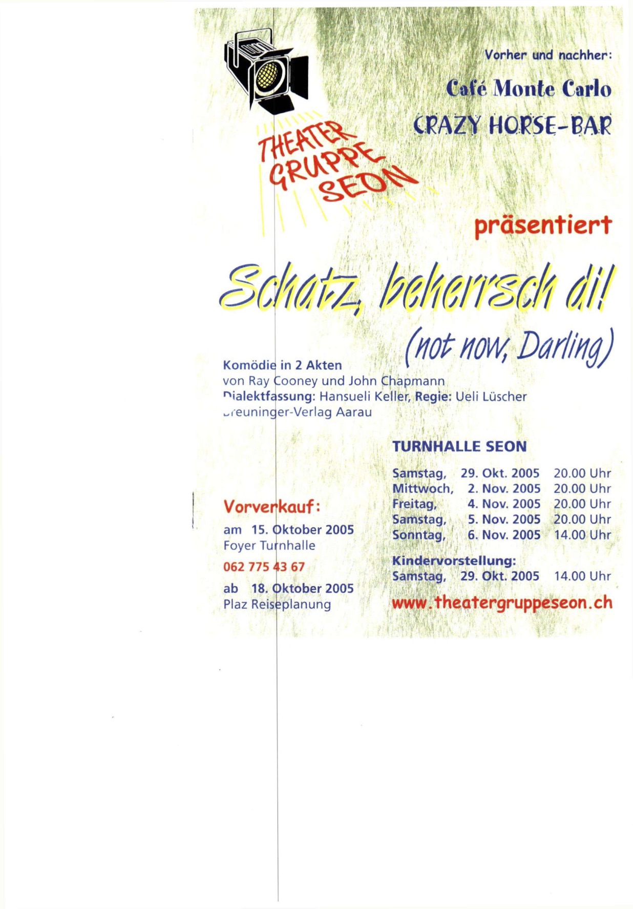 Flyer schatz beherrsch di